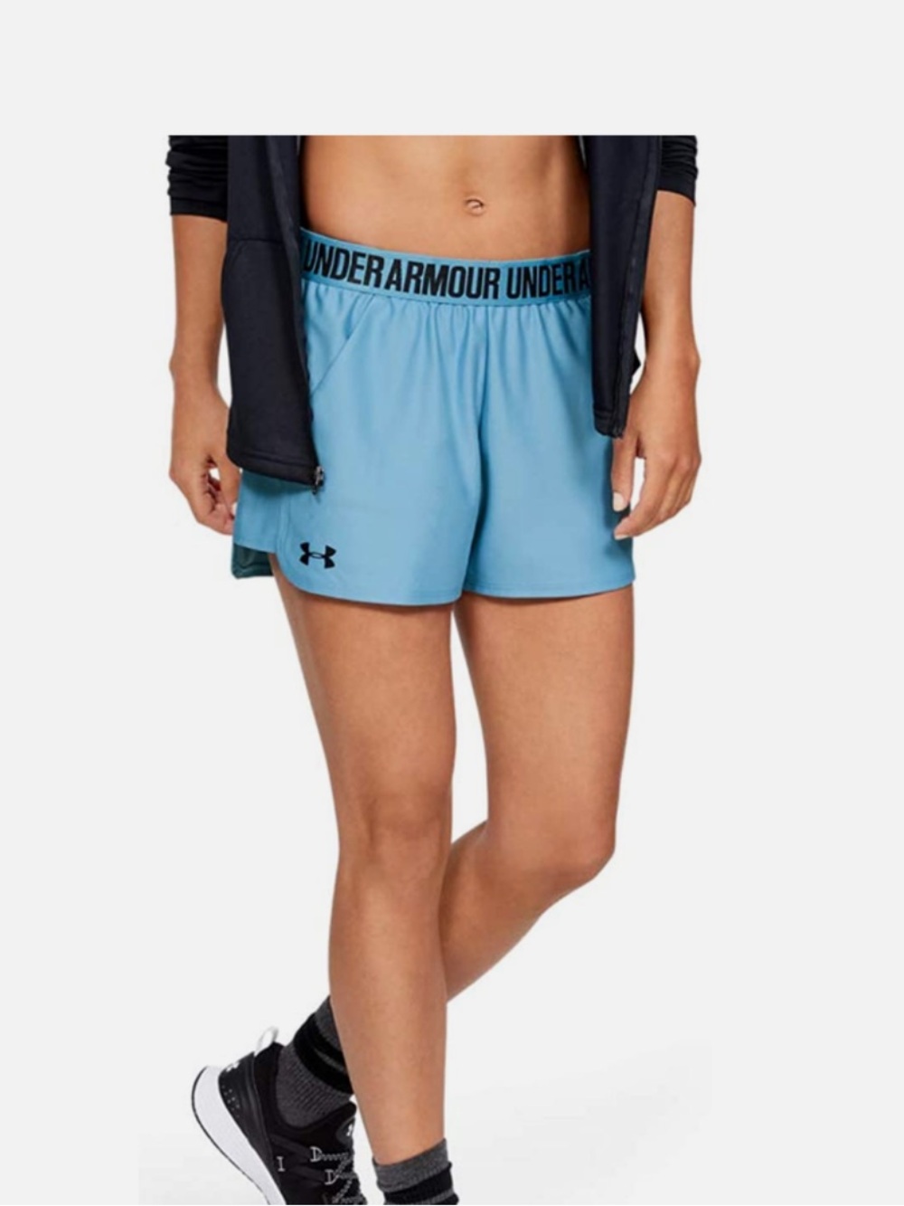 Under Armour Light Blue Women's Athletic Running Shorts